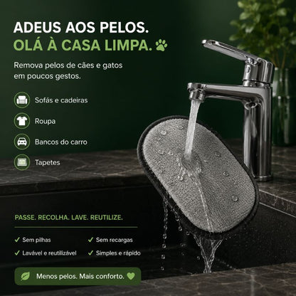Luva para remover os pêlos de cães e gatos