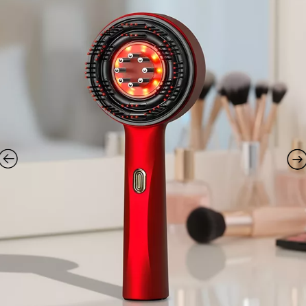 Brosse de massage cuir chevelu LED 3 en 1 rechargeable